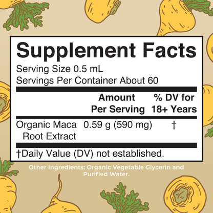 MARYRUTH'S USDA Organic Maca Root Liquid Drops | Vegan | Non-GMO | Gluten Free | Alcohol Free | 1 Fl Oz - dailyvitalstore