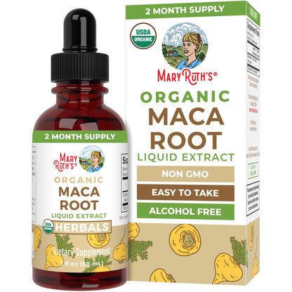MARYRUTH'S USDA Organic Maca Root Liquid Drops | Vegan | Non-GMO | Gluten Free | Alcohol Free | 1 Fl Oz - dailyvitalstore