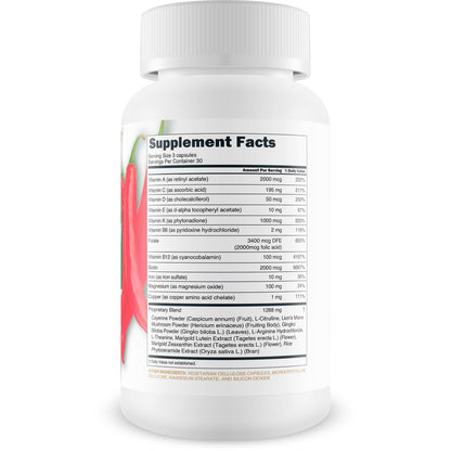 Masculinity Fruits for Bloodflow - Our Best Brazilian Blood Circulation Supplements for Men - Boost Blood Flow Circulation Supplement - Cayenne Pepper Pills Gingko Biloba Blood Flow Vitamins for Men - dailyvitalstore