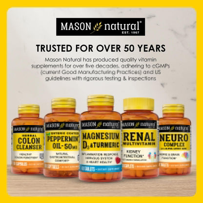 MASON NATURAL Daily Bladder Comfort, 30,Day Supply with Calcium, Pumpkin Seed, & Soy Germ to Support Normal Bladder Function - dailyvitalstore