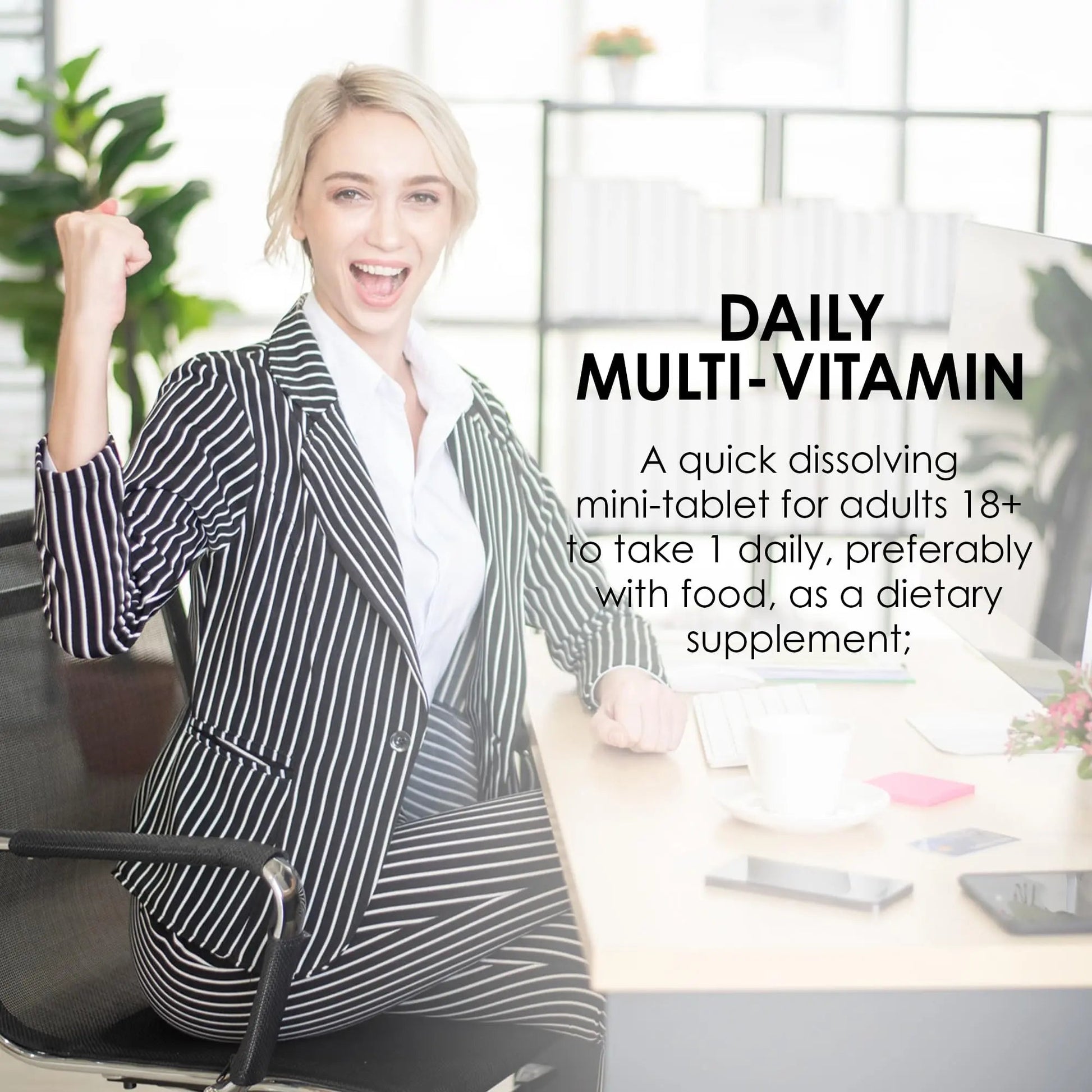 MASON NATURAL Mini Multi Vitamins, Vitamins A, C, D3, E, B1, B2, B3, B6, B12, Folate and Calcium for Overall Health, 1 Year Supply - dailyvitalstore