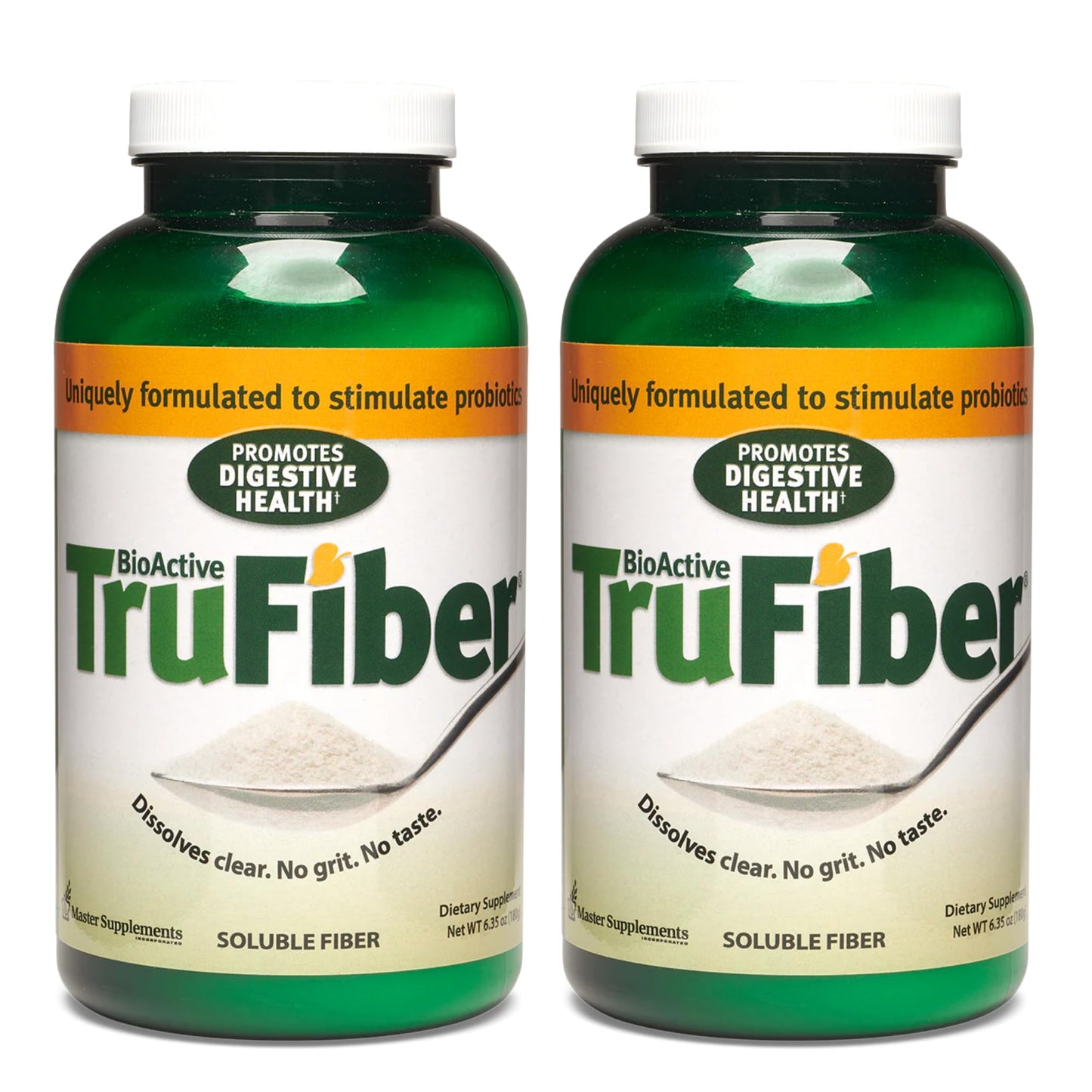 Master Supplements TruFiber - 6.35 oz, Pack of 2 - Prebiotic Fiber to Help Boost Probiotic Growth - Supports Digestive Health - dailyvitalstore