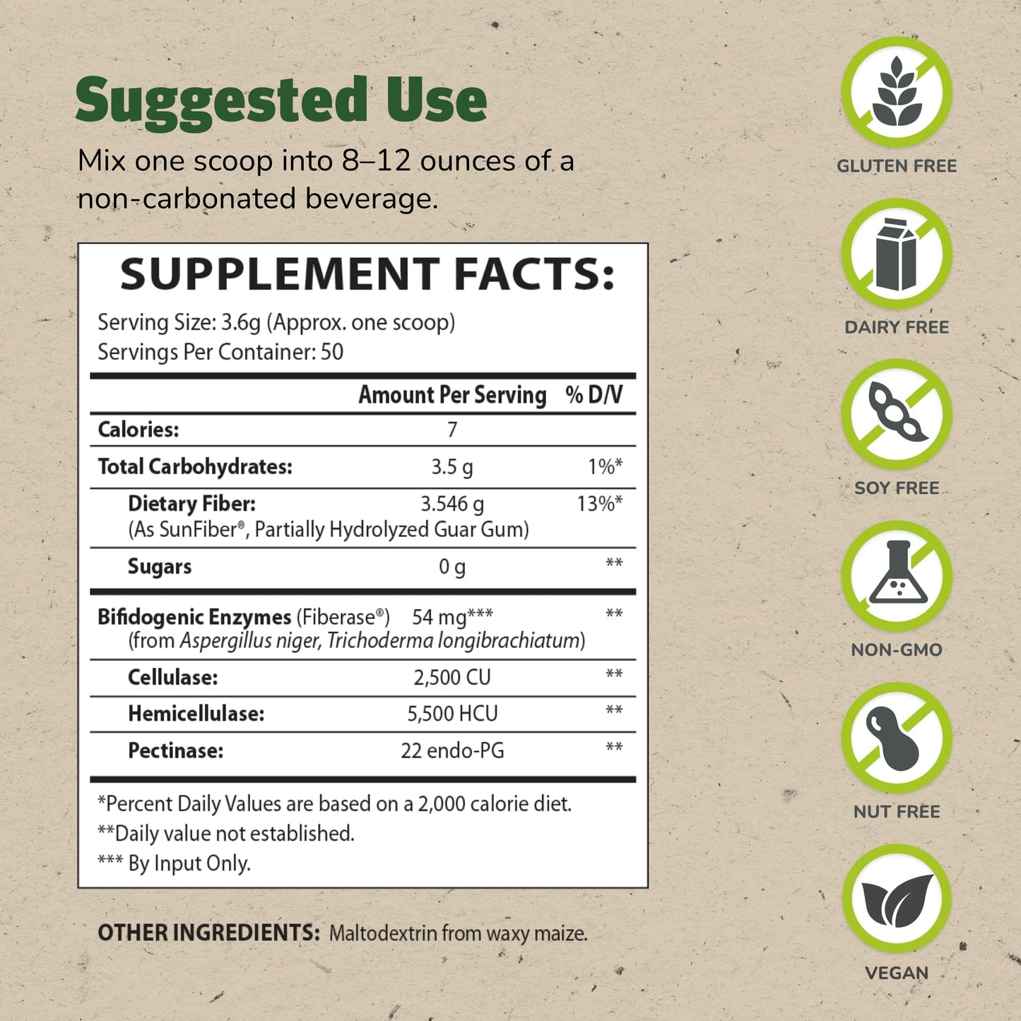 Master Supplements TruFiber - 6.35 oz, Pack of 2 - Prebiotic Fiber to Help Boost Probiotic Growth - Supports Digestive Health - dailyvitalstore