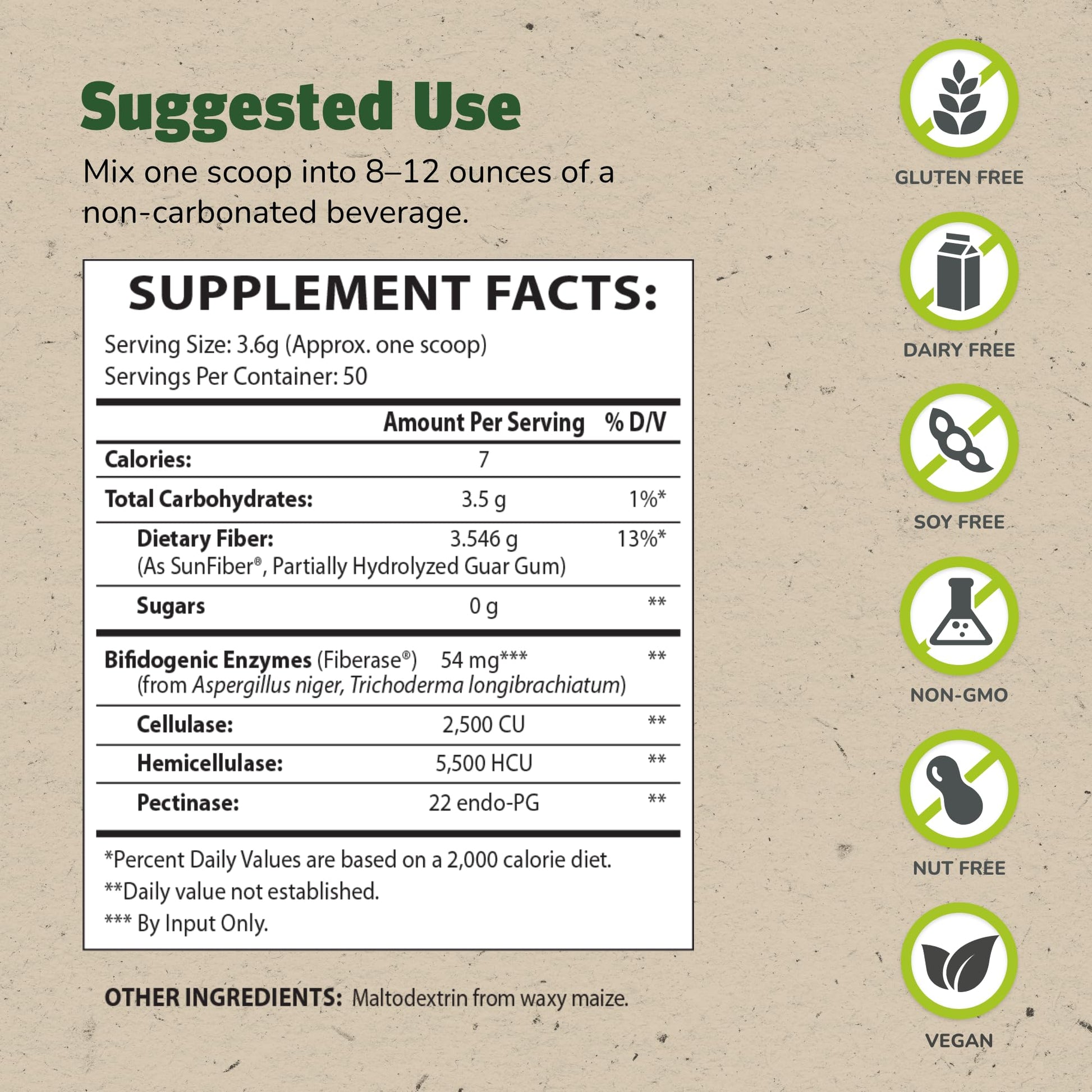 Master Supplements TruFiber - 6.35 oz, Pack of 2 - Prebiotic Fiber to Help Boost Probiotic Growth - Supports Digestive Health - dailyvitalstore