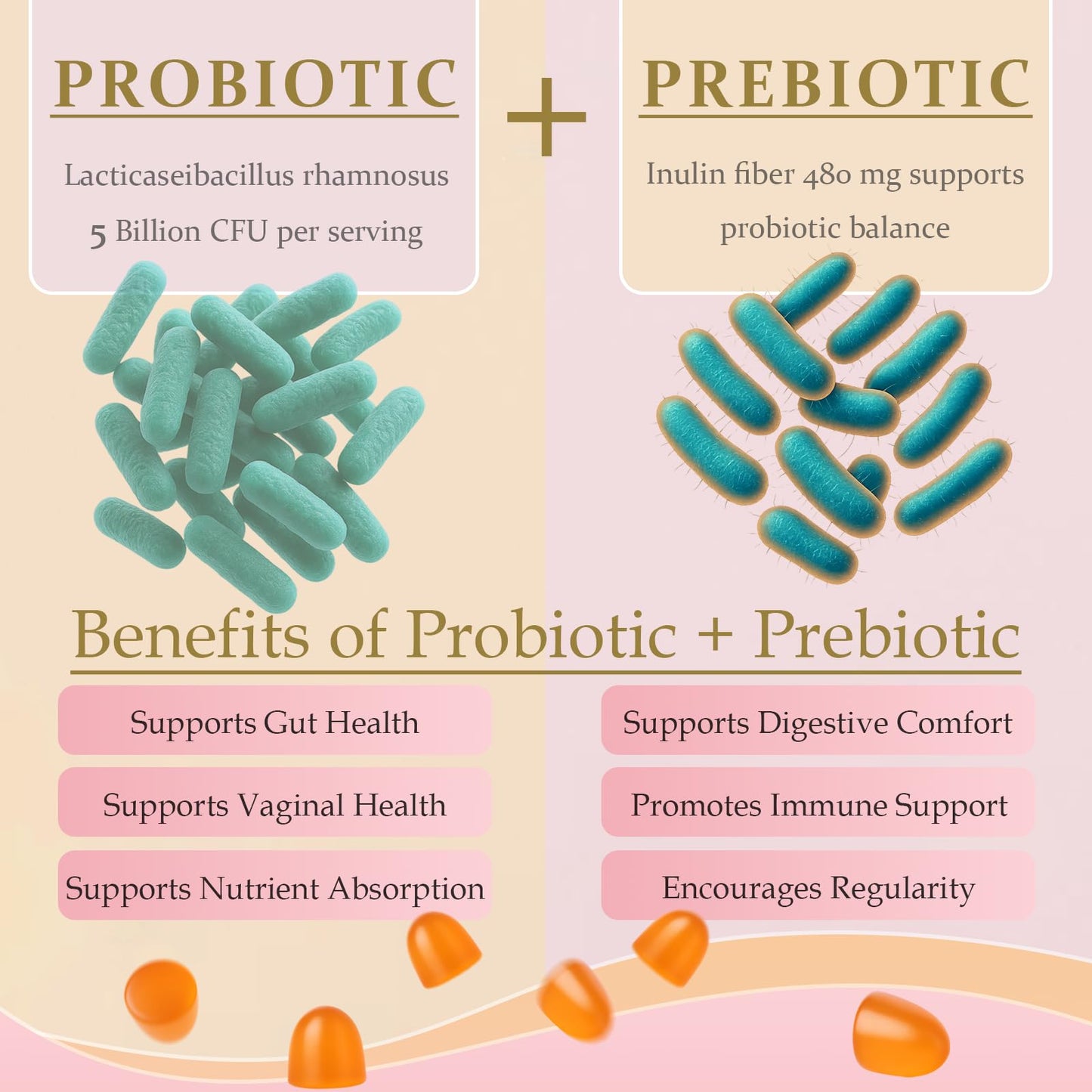 MATOP Probiotic Prebiotic pH Balance Gummies - Vaginal Health Gummies for Women Pro + Prebiotic with Pineapple Flavor, Vegan, Sugar-Free – 90 Gummies (45 Servings) - dailyvitalstore