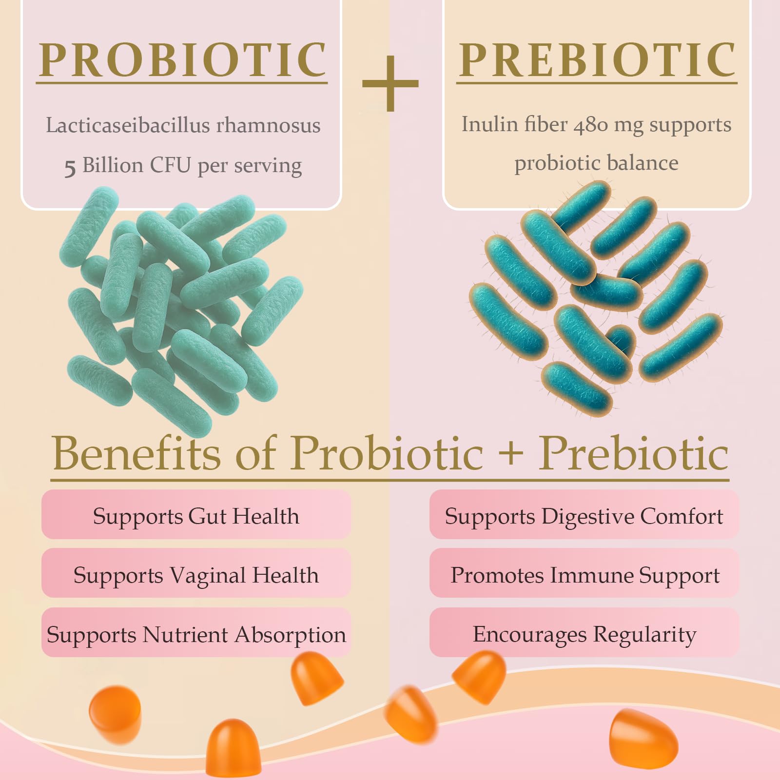 MATOP Probiotic Prebiotic pH Balance Gummies - Vaginal Health Gummies for Women Pro + Prebiotic with Pineapple Flavor, Vegan, Sugar-Free – 90 Gummies (45 Servings) - dailyvitalstore