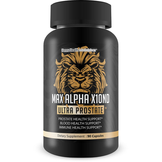 Max Alpha X10ND Ultra Prostate - T Prostate Support for Men - Promote Energy & Endurance - Blood Flow Support for Prostate Health with Vitamin D, Ginseng, Green Tea, & Zinc - Immune Support Benefits - dailyvitalstore