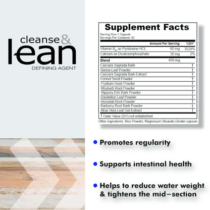 Max Muscle Naturaliga Cleanse and Lean Defining Agent Herbal Cleanse for Regularity w/Natural Detoxifying Ingredients - dailyvitalstore
