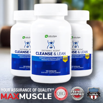 Max Muscle Naturaliga Cleanse and Lean Defining Agent Herbal Cleanse for Regularity w/Natural Detoxifying Ingredients for Gut Health Colon Detox - dailyvitalstore