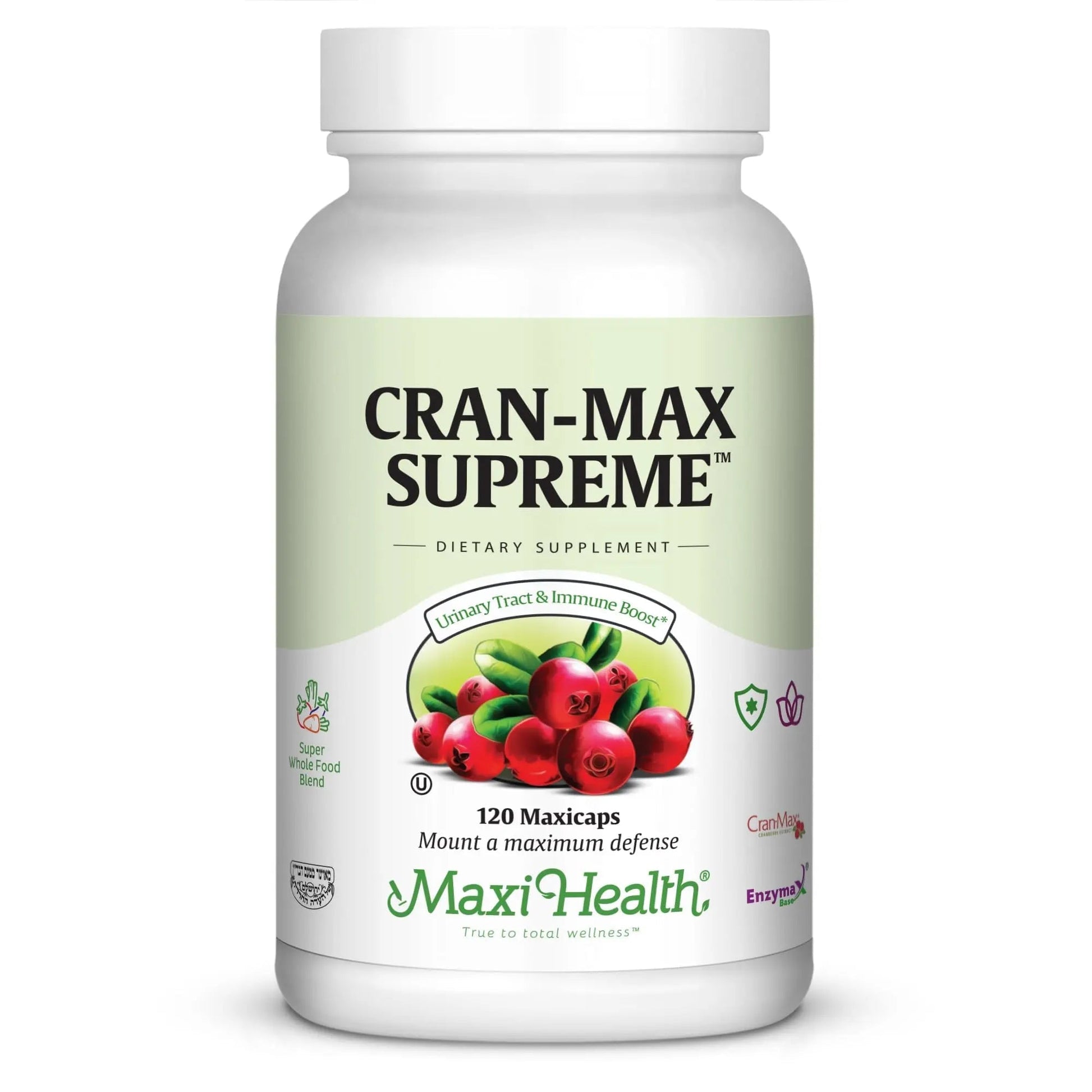 Maxi Health Cranberry Supplement for Urinary Tract & Immune Boost – Cranberry Pills for Women and Men with MSM & Oregano – 120 Capsules - dailyvitalstore
