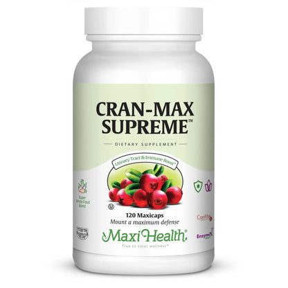 Maxi Health Cranberry Supplement for Urinary Tract & Immune Boost – Cranberry Pills for Women and Men with MSM & Oregano – 120 Capsules - dailyvitalstore