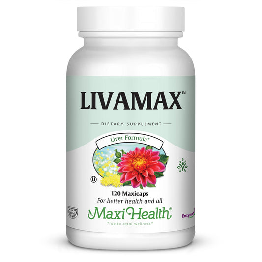 Maxi Health Livamax - Liver Formula - with Milk Thistle and Dandelion Root - 120 Capsules - Kosher - dailyvitalstore