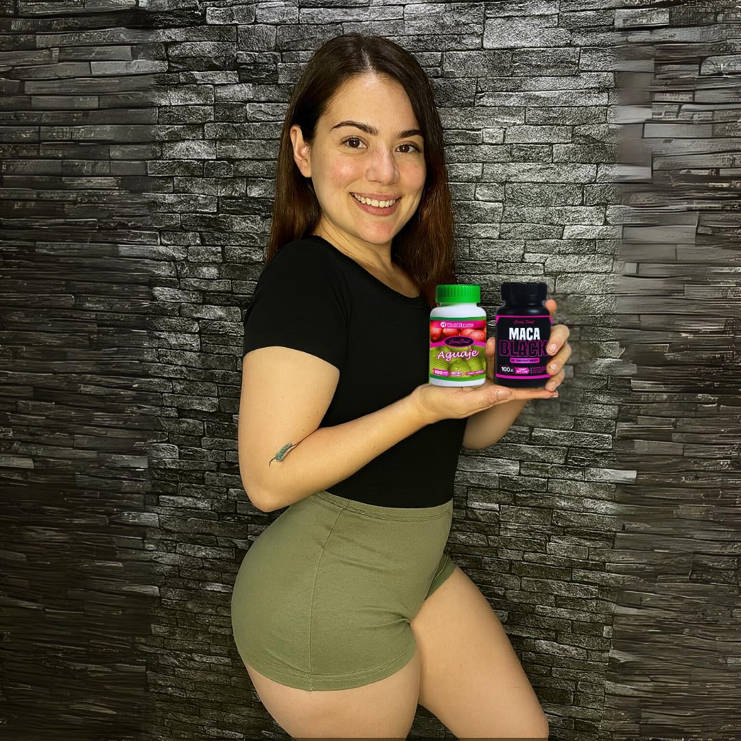 Maximum Booty Growth – Aguaje + Black Maca Pills for Women – Glute Volume Enhancer - Black Curvy Pack - dailyvitalstore