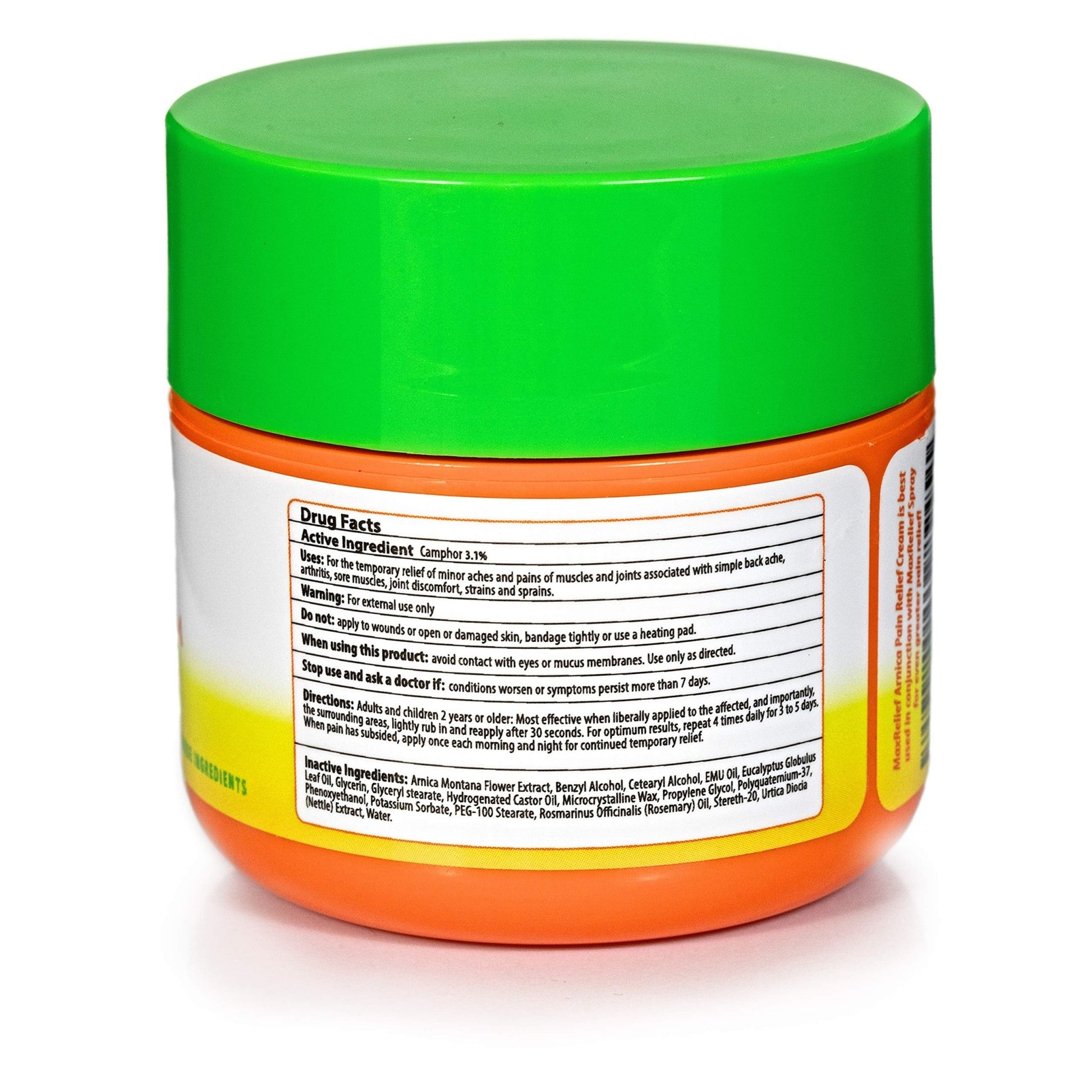 MaxRelief Arnica Montana Pain Cream - Advanced Formula for Deep Relief - Soothe Knee, Joint & Muscle Pain - Reduce Swelling, Joint Inflammation Fibromyalgia & Plantar Fasciitis Relief - Emu Oil 2oz - dailyvitalstore