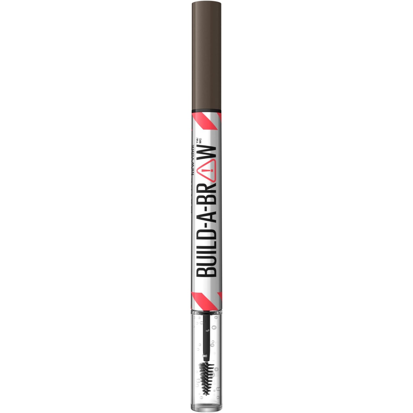 Maybelline Build-A-Brow 2-in-1 Brow Pen and Sealing Eyebrow Gel, Eyebrow Makeup for Real-Looking, Fuller Brows, Black Brown, 1 Count - dailyvitalstore