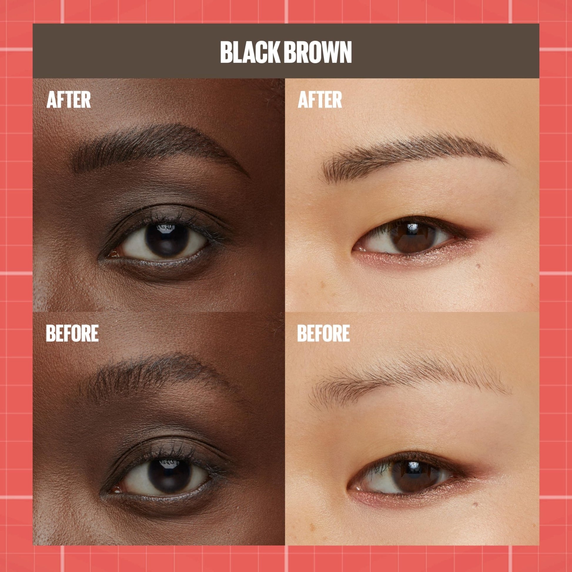 Maybelline Build-A-Brow 2-in-1 Brow Pen and Sealing Eyebrow Gel, Eyebrow Makeup for Real-Looking, Fuller Brows, Black Brown, 1 Count - dailyvitalstore