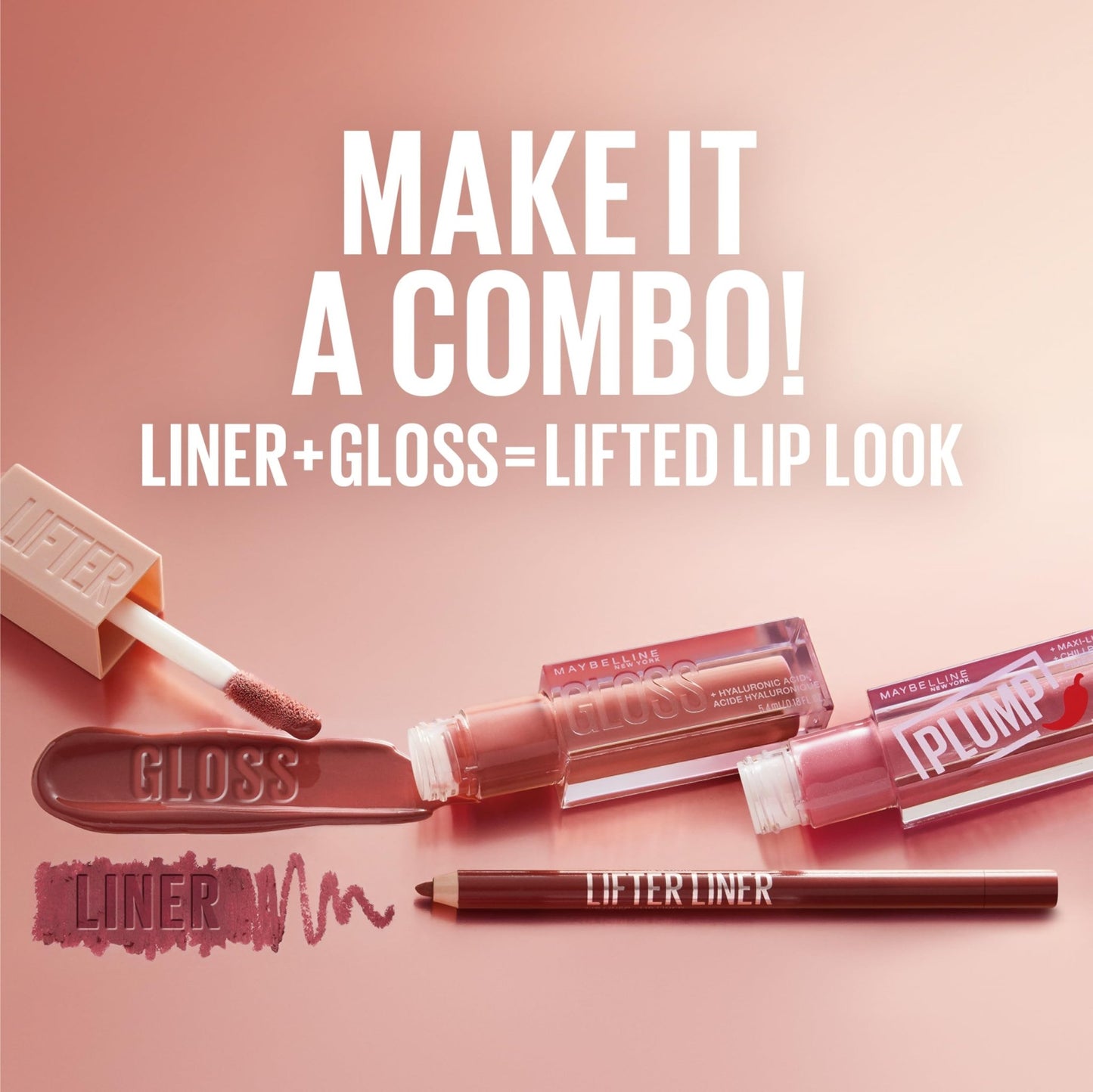 Maybelline Lifter Gloss, Hydrating Lip Gloss with Hyaluronic Acid, High Shine for Plumper Looking Lips, Opal, Pink Neutral, 0.18 Ounce - dailyvitalstore