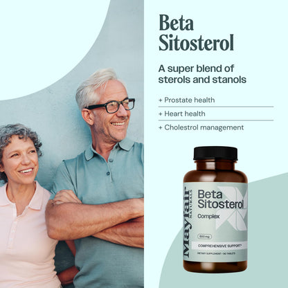 Mayfair Naturals Beta Sitosterol Complex (2 Pack), 500mg, Plant Sourced, 90 Tablets Each (180 Total), Comprehensive Support Supplement - dailyvitalstore