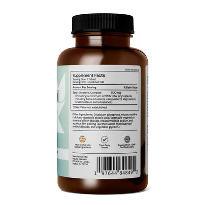 Mayfair Naturals Beta Sitosterol Complex (2 Pack), 500mg, Plant Sourced, 90 Tablets Each (180 Total), Comprehensive Support Supplement - dailyvitalstore