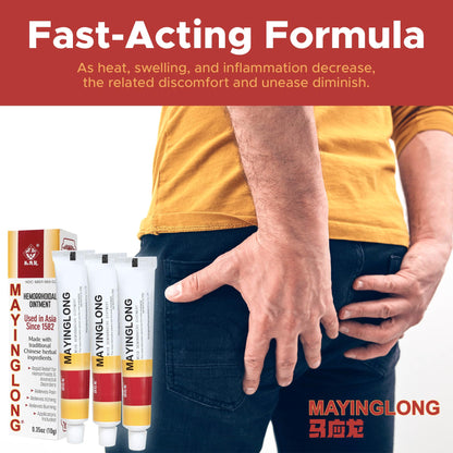 Mayinglong Musk Hemorrhoidal Ointment, Helps Relieve Itching, Burning, or Discomfort Fast (3 Pack) - dailyvitalstore