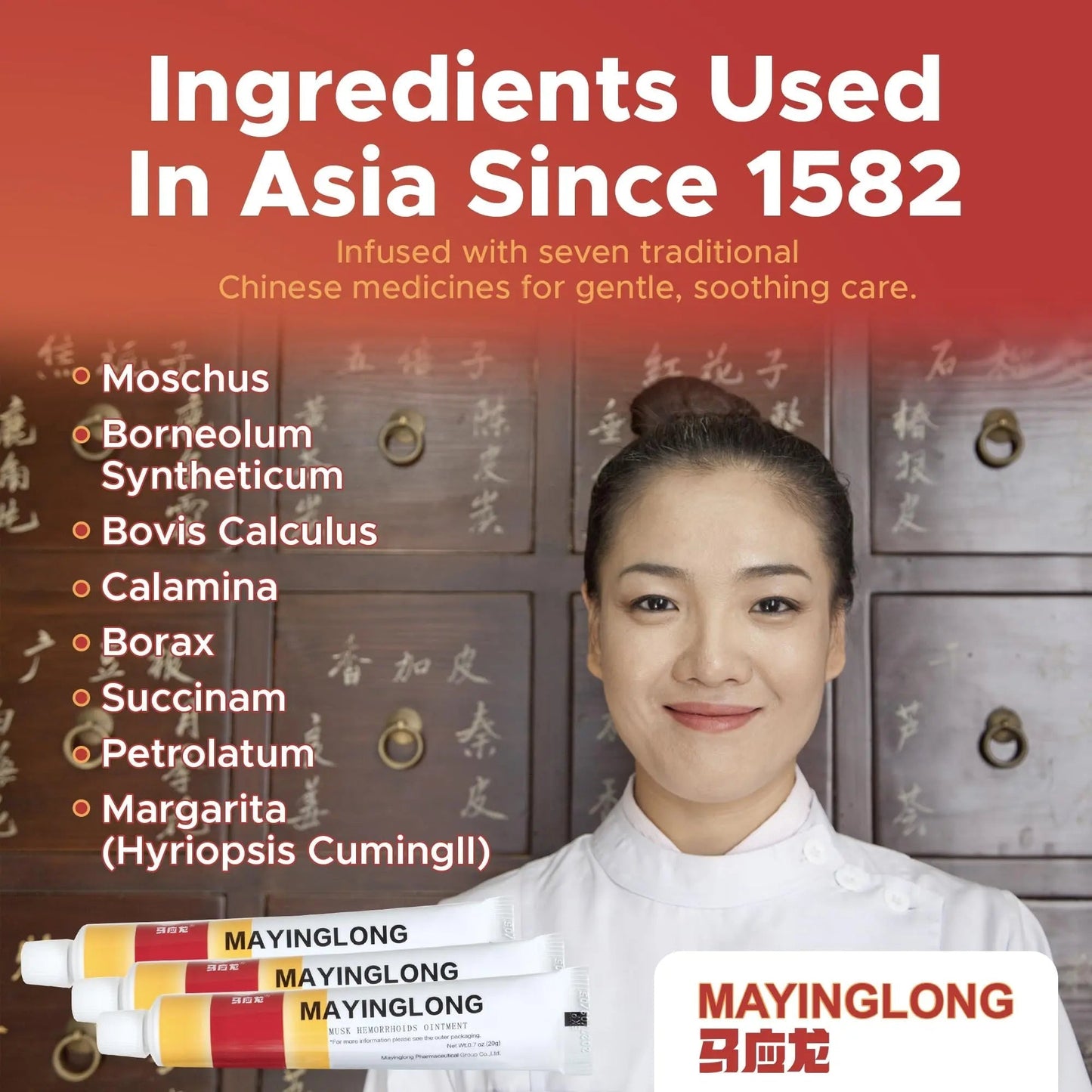Mayinglong Musk Hemorrhoids Ointment (3 x 10g Tubes), 30g - Maximum Strength Formula for Hemorrhoidal Fast Relief, Soothes Itching, Burning & Discomfort - Fast-Acting Treatment to Shrink Swelling - dailyvitalstore