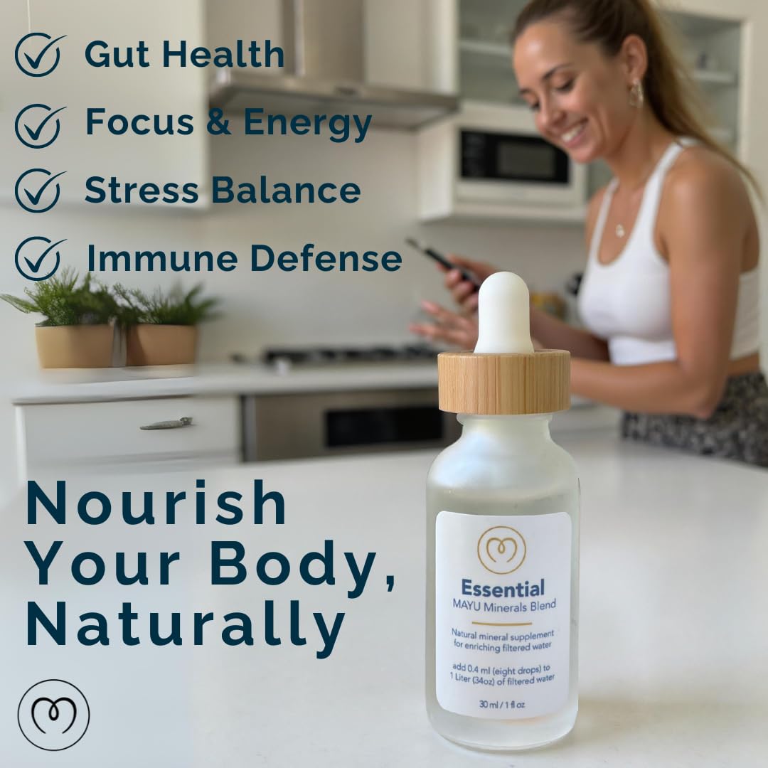 MAYU Trace Mineral Drops, 1 Bottle, Great-Tasting Hydration & Daily Energy, 80+ Full-Spectrum Trace Minerals, Third-Party Tested, Exceeds EU Standards, Magnesium, Potassium & Chloride, No Additives - dailyvitalstore