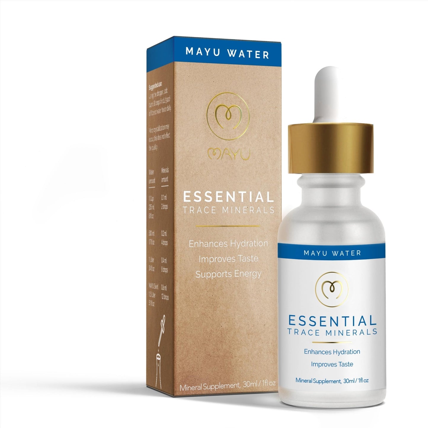 MAYU Trace Mineral Drops, 1 Bottle, Great-Tasting Hydration & Daily Energy, 80+ Full-Spectrum Trace Minerals, Third-Party Tested, Exceeds EU Standards, Magnesium, Potassium & Chloride, No Additives - dailyvitalstore