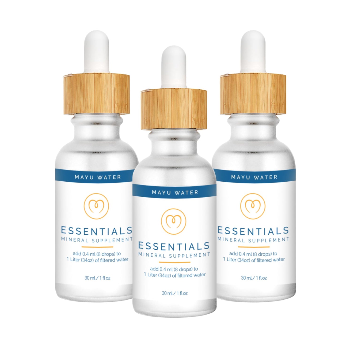 MAYU Trace Mineral Drops - 3 Bottles - 80+ Full-Spectrum Ionic Minerals for Water - Great-Tasting Mineral Supplement for Hydration - Magnesium, Potassium & Zinc - No Additives - 90 Servings - dailyvitalstore