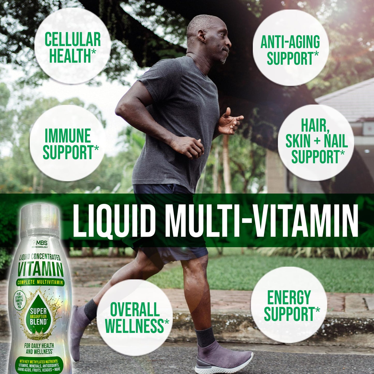 MBS Biotechnology Liquid Multivitamin for Adults – Complete High-Absorption Daily Vitamin with Superfoods, CoQ10, B-Complex, Turmeric & PQQ – Immune & Energy Support – Berry Flavor, 17 oz - dailyvitalstore