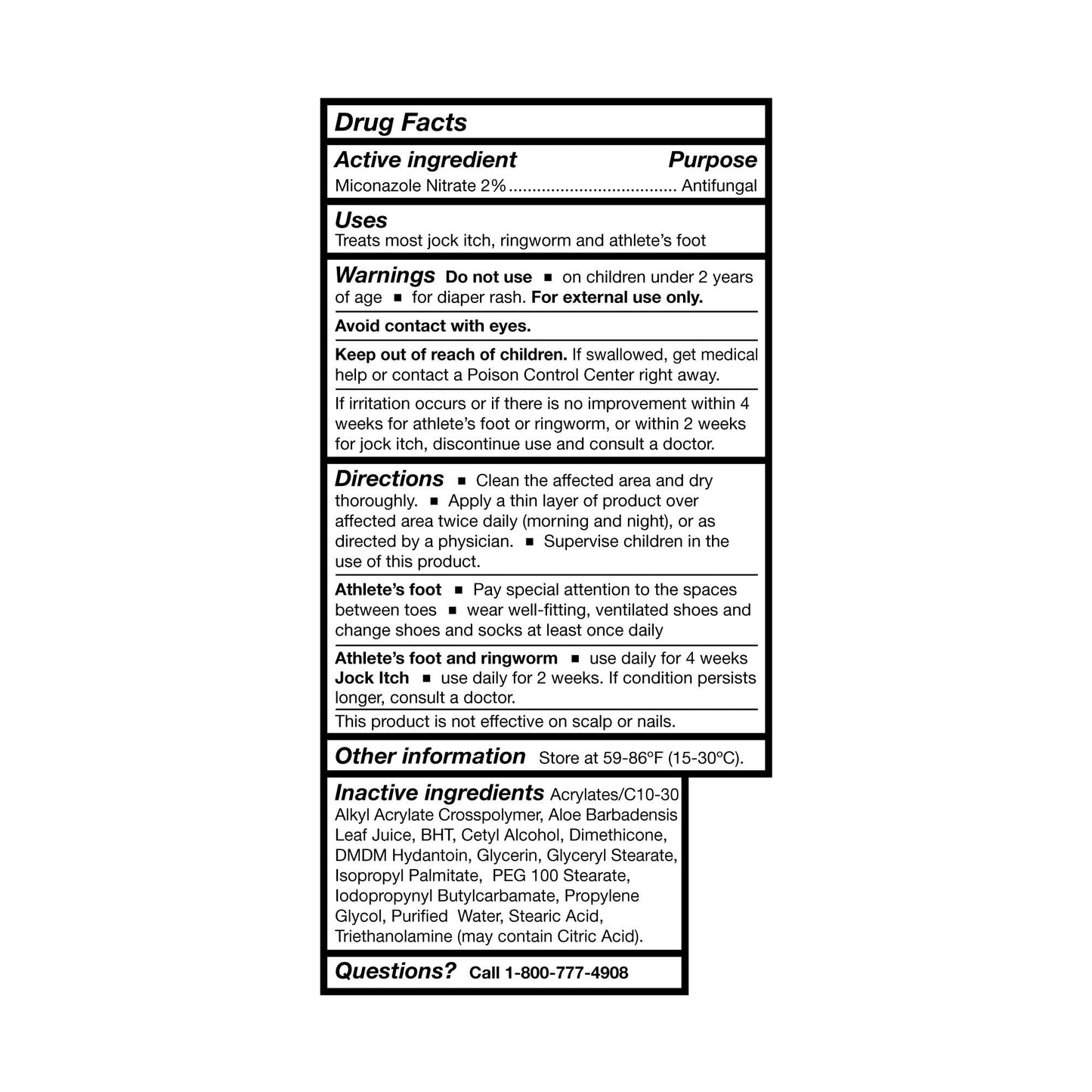 McKesson Antifungal Cream, 2% Miconazole Nitrate - Relieves Itching, Burning, Cracking from Jock Itch, Ringworm and Athlete Foot - 4 oz., 1 Count - dailyvitalstore