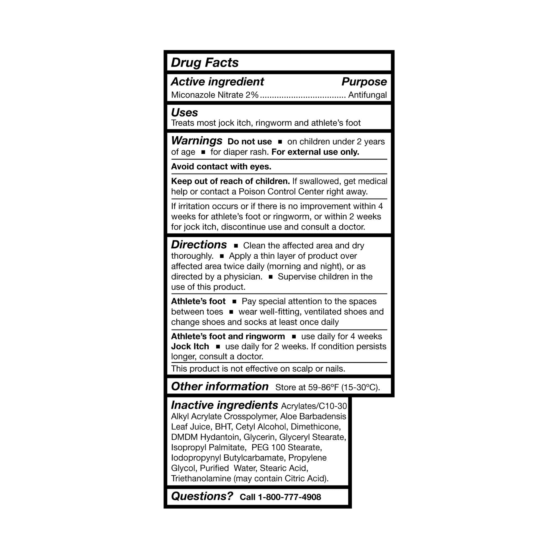McKesson Antifungal Cream, 2% Miconazole Nitrate - Relieves Itching, Burning, Cracking from Jock Itch, Ringworm and Athlete Foot - 4 oz., 1 Count - dailyvitalstore