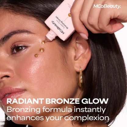 MCoBeauty - Super Glow Bronzing Drops - Effortless Face Tan with Shimmer Formula - Face Care, Bronze Drops - Contains Hyaluronic Acid, White Tea Extract, Cocoa Extract and More - dailyvitalstore