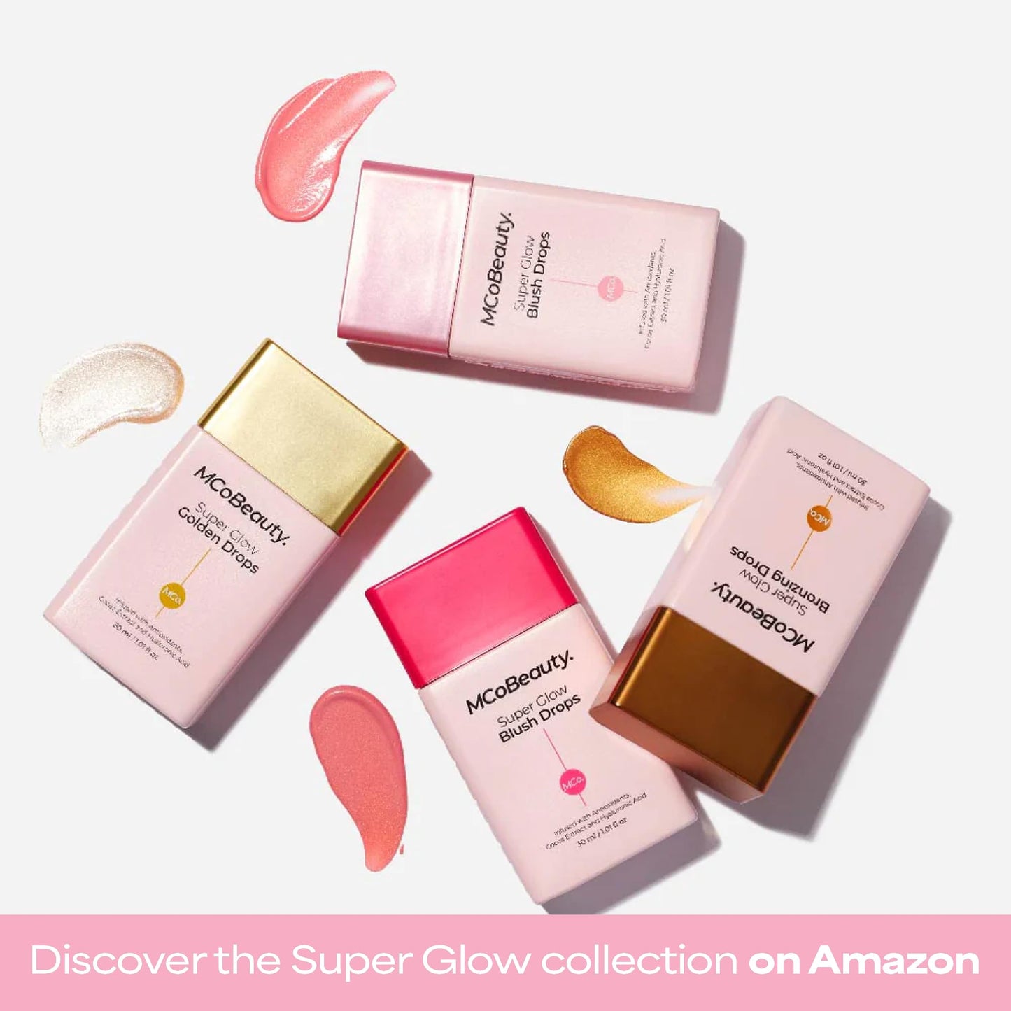MCoBeauty - Super Glow Bronzing Drops - Effortless Face Tan with Shimmer Formula - Face Care, Bronze Drops - Contains Hyaluronic Acid, White Tea Extract, Cocoa Extract and More - dailyvitalstore
