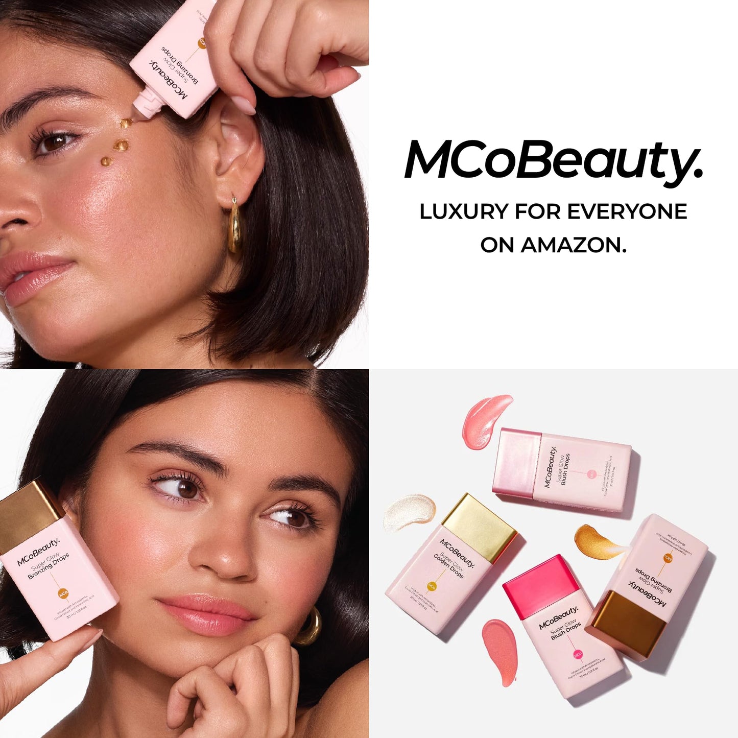 MCoBeauty - Super Glow Bronzing Drops - Effortless Face Tan with Shimmer Formula - Face Care, Bronze Drops - Contains Hyaluronic Acid, White Tea Extract, Cocoa Extract and More - dailyvitalstore