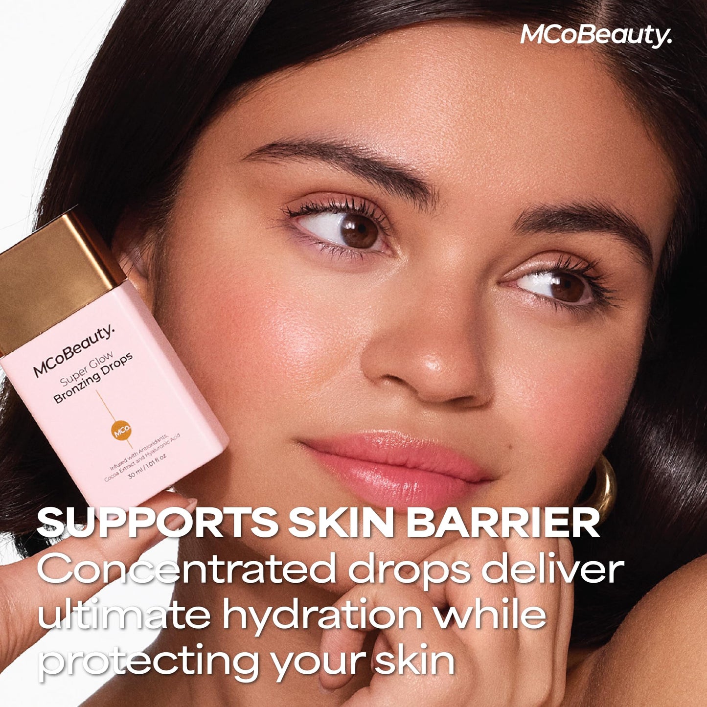 MCoBeauty - Super Glow Bronzing Drops - Effortless Face Tan with Shimmer Formula - Face Care, Bronze Drops - Contains Hyaluronic Acid, White Tea Extract, Cocoa Extract and More - dailyvitalstore