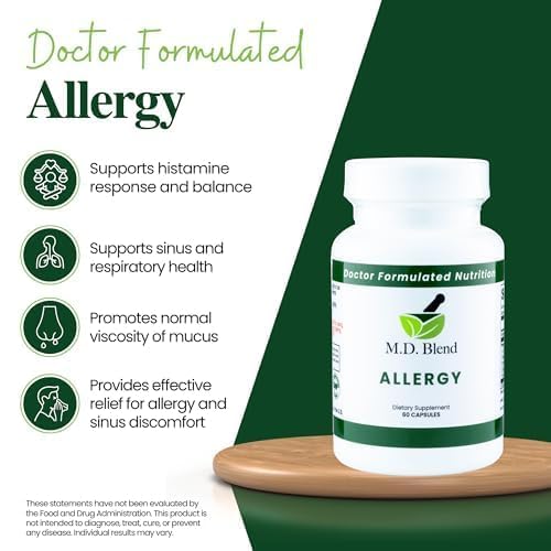 M.D. Blend Nature’s Biotic & Allergy Expert Bundle for Immune Support, Seasonal Allergy Relief, Respiratory Wellness, Quercetin and Bromelain, NAC Nettle Root Vitamins & Minerals Plant-Based Capsules - dailyvitalstore
