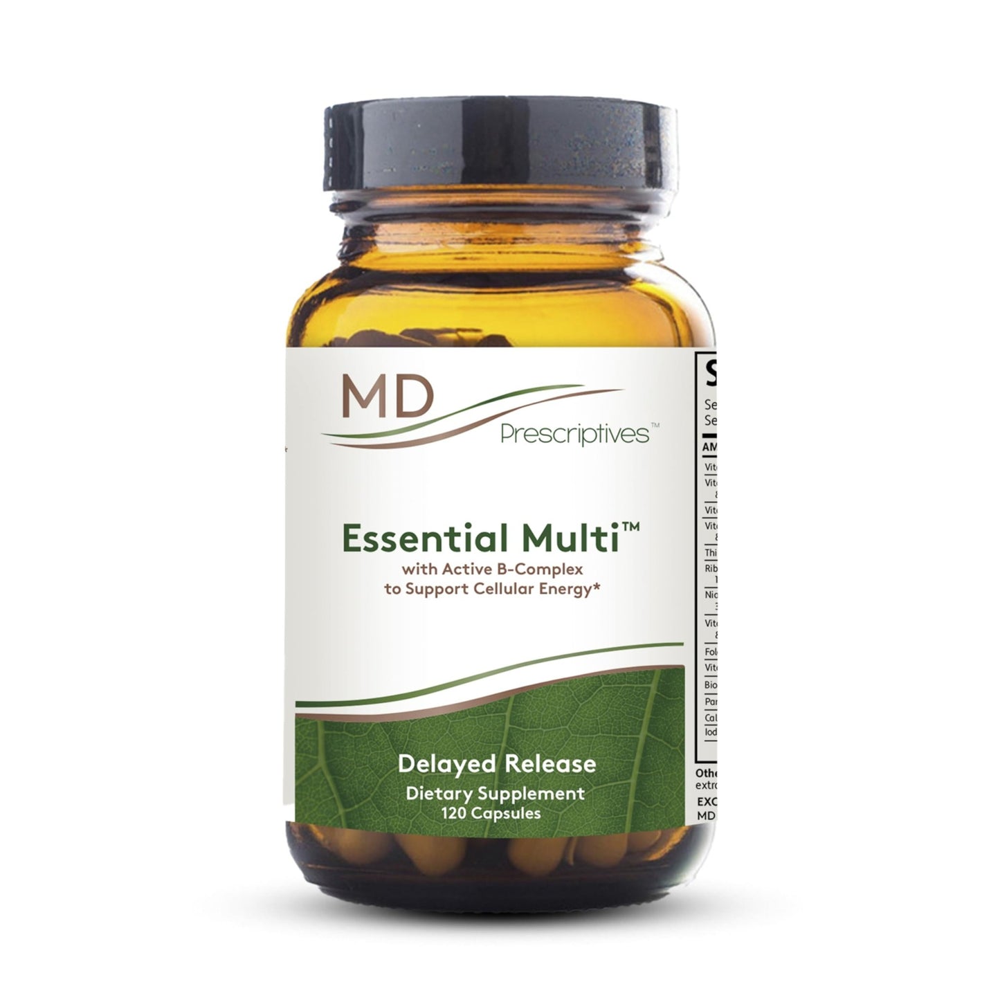 MD Prescriptives - Essential Multi (Delayed Release) - Multivitamin Mineral Complex Supplement for Enhanced Hormone Support - 120 Capsules - dailyvitalstore