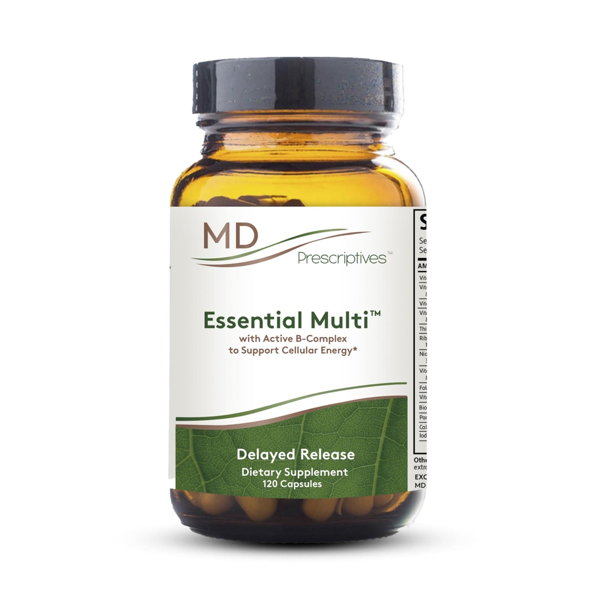 MD Prescriptives - Essential Multi (Delayed Release) - Multivitamin Mineral Complex Supplement for Enhanced Hormone Support - 120 Capsules - dailyvitalstore