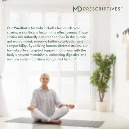 MD Prescriptives - PureBiotic - Probiotic Dietary Supplement for Digestive & Gut Health - 60 Capsules - dailyvitalstore