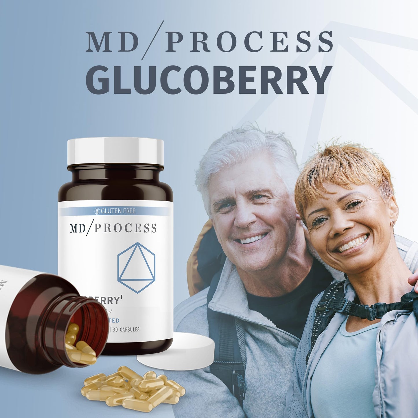 MD Process GlucoBerry Maqui Berry Extract with Chromium Picolinate for Blood Health Support - with Biotin and Gymnema Sylvestre - Doctor Formulated - 30 Capsules - dailyvitalstore