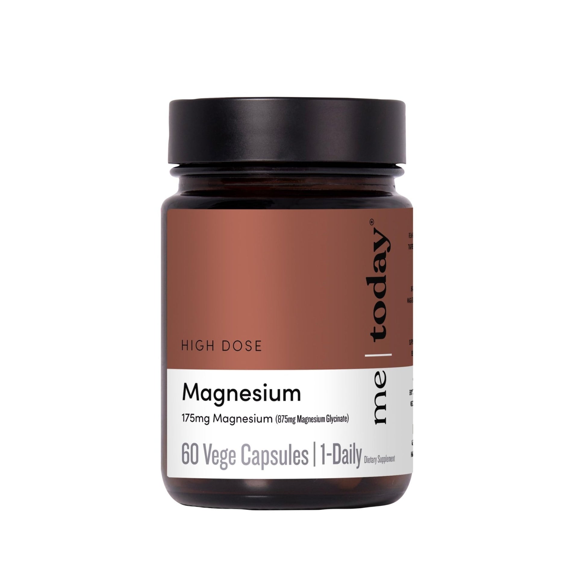 Me Today Magnesium Glycinate Supplement – 175mg High Absorption Magnesium Glycinate Capsule for Muscle Recovery, Nervous System Support, - dailyvitalstore