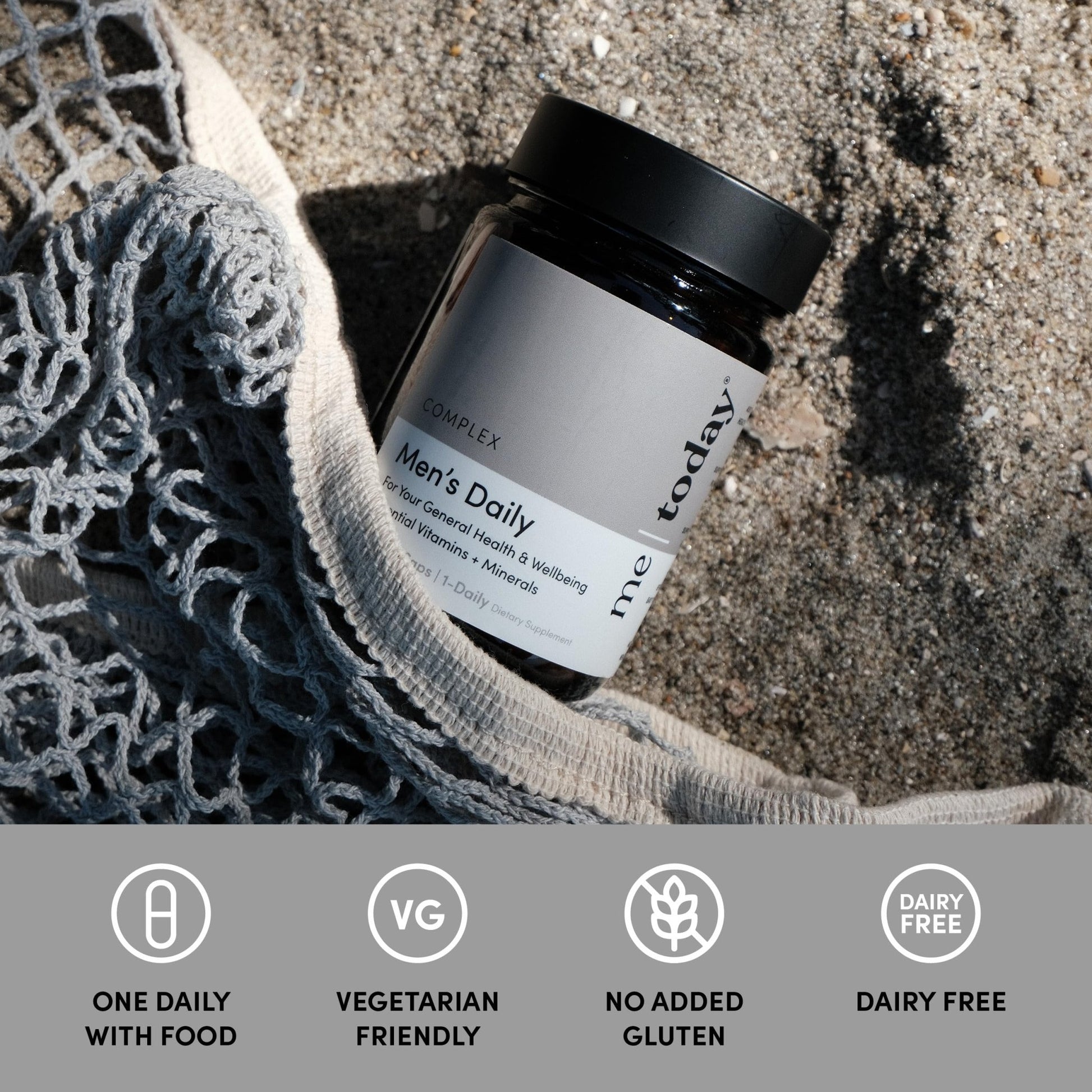me today Multivitamin for Men, Mineral Supplements with 27 Vitamins, Minerals and Herbs, Including D, C, A, B, Biotin and Zinc, Vegetarian | General Health Supplements | 60 Capsules - dailyvitalstore