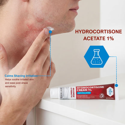 MED Pride Hydro Cortisone (Hydrocortisone) Cream 1% OTC Bulk Pack of 4 X 1 Oz Anti-Itch Ointment for Rash, Eczema, Bug Bites - dailyvitalstore