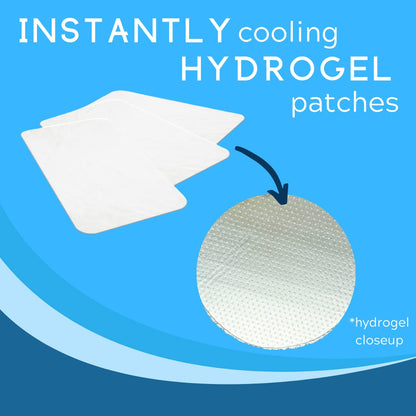 Medagel Migraine Relief Patch, Cooling Patches for Migraine, Fever, Hormone, & Headaches, Mess & Odor-Free Hydrogel Cooling, Made in The USA, 1 Pack (4 x Patches) White - dailyvitalstore