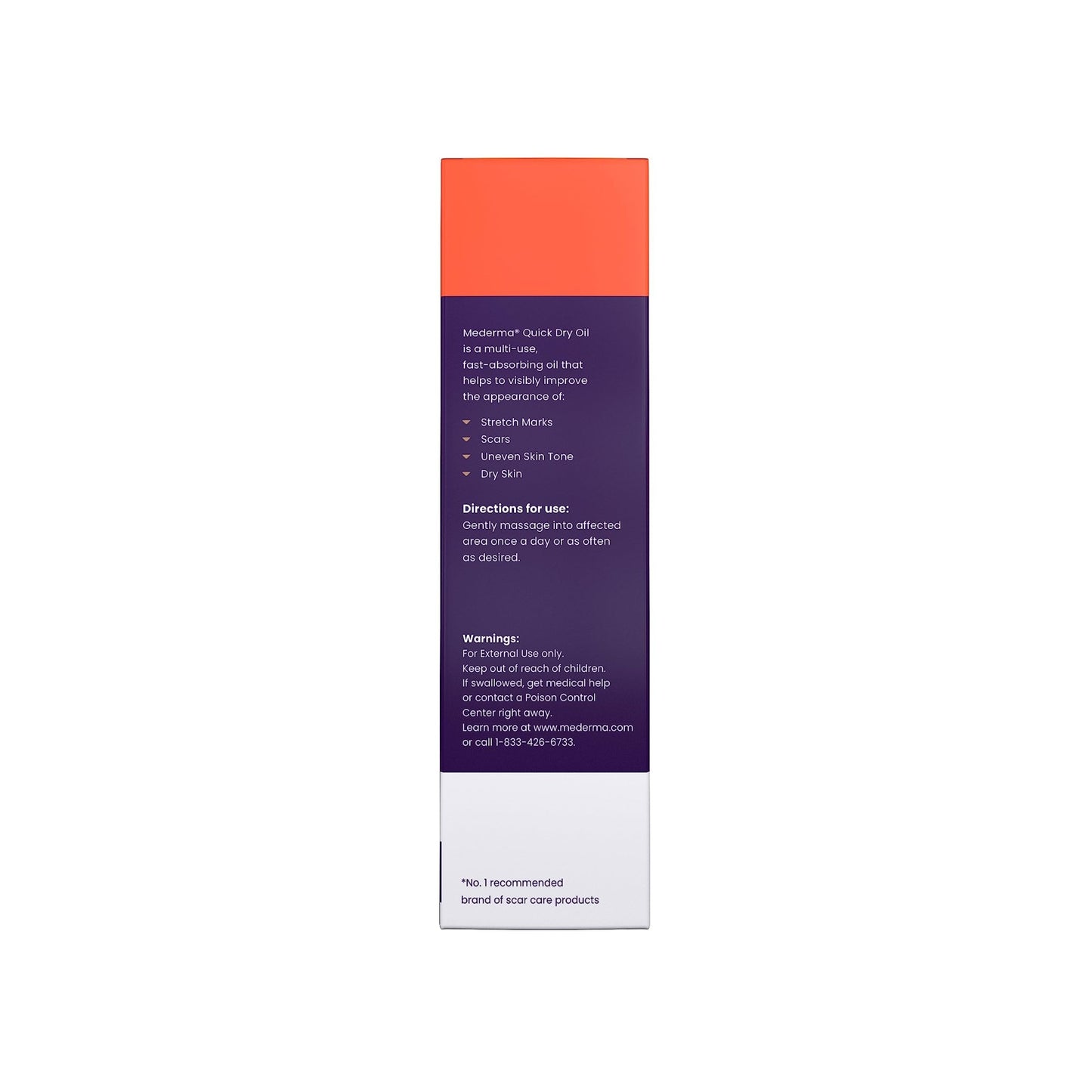 Mederma Quick Dry Oil, Scar and Stretch Mark Treatment, Helps to Improve the Appearance with Natural Botanical Extracts, Paraben Free, Fast-Absorbing, 3.4oz (100ml) - dailyvitalstore