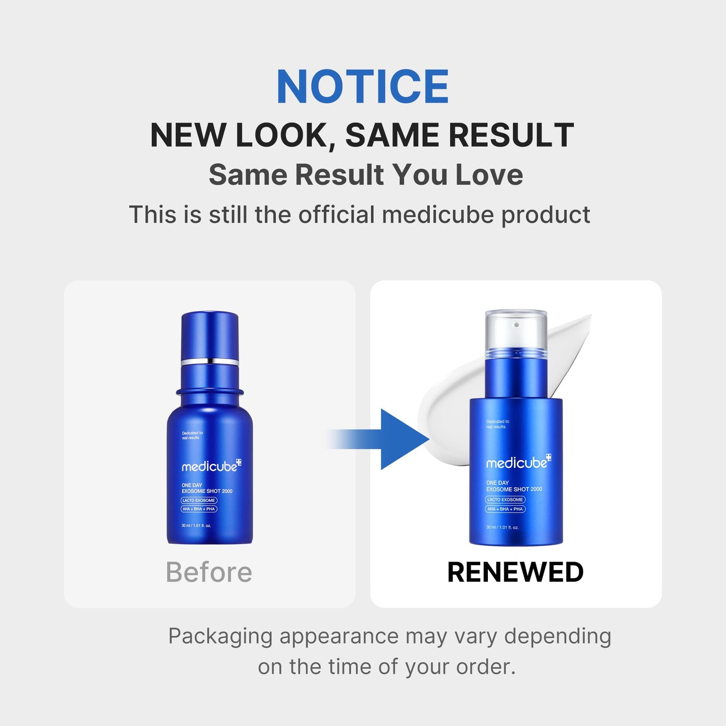 medicube Exosome Shot Zero 7,500 PPM Spicule Facial Serum | Liquid Skin Booster Serum | Exosome, AHA+BHA+PHA | Pore Care, Dead Skin Cells, - dailyvitalstore