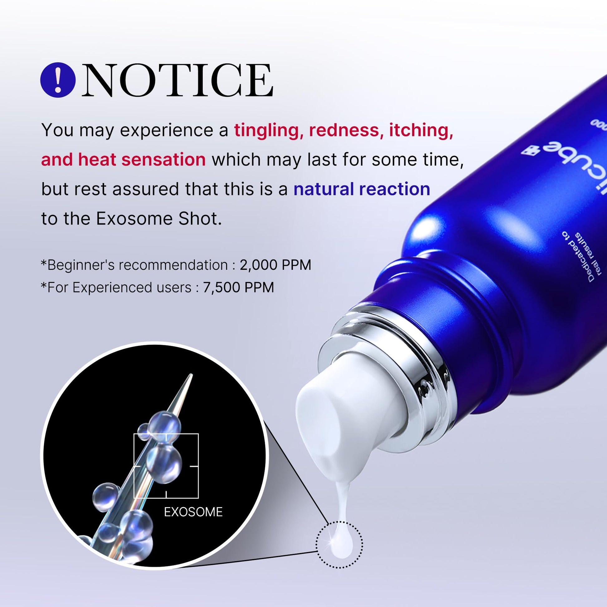 medicube Exosome Shot Zero 7,500 PPM Spicule Facial Serum | Liquid Skin Booster Serum | Exosome, AHA+BHA+PHA | Pore Care, Dead Skin Cells, - dailyvitalstore