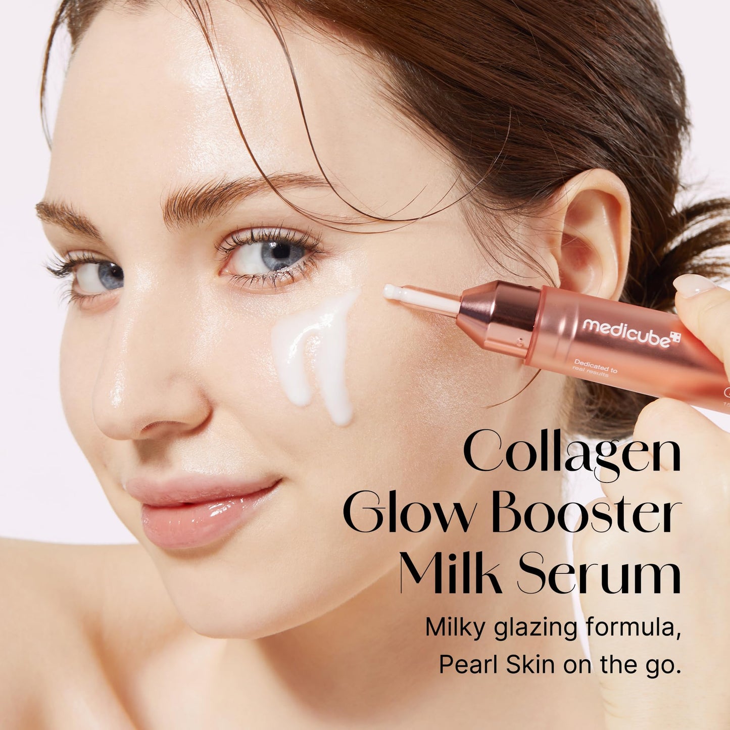 medicube Milky Collagen Double Glow Lock Duo: Collagen Glazed Milky Wrapping Mask and Booster Serum | 130DaCollagen, Niacinamide, Glutathione for Plumped, Radiant Glass Skin - dailyvitalstore