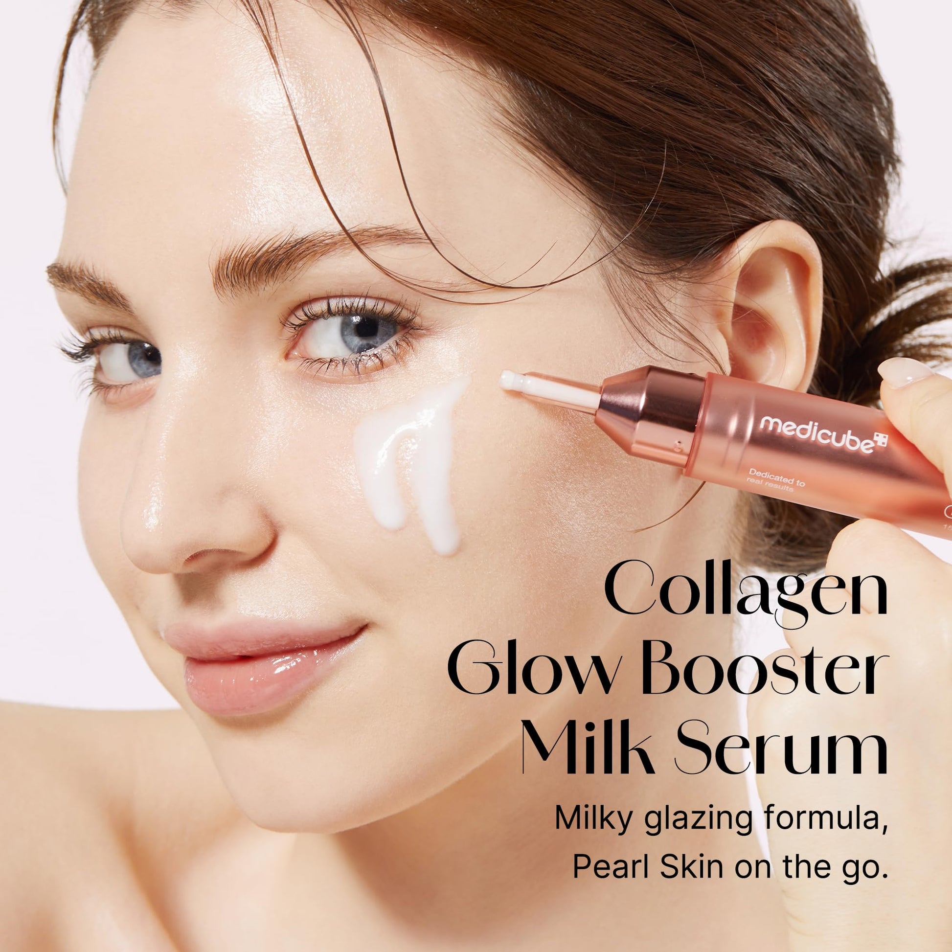 medicube Milky Collagen Double Glow Lock Duo: Collagen Glazed Milky Wrapping Mask and Booster Serum | 130DaCollagen, Niacinamide, Glutathione for Plumped, Radiant Glass Skin - dailyvitalstore