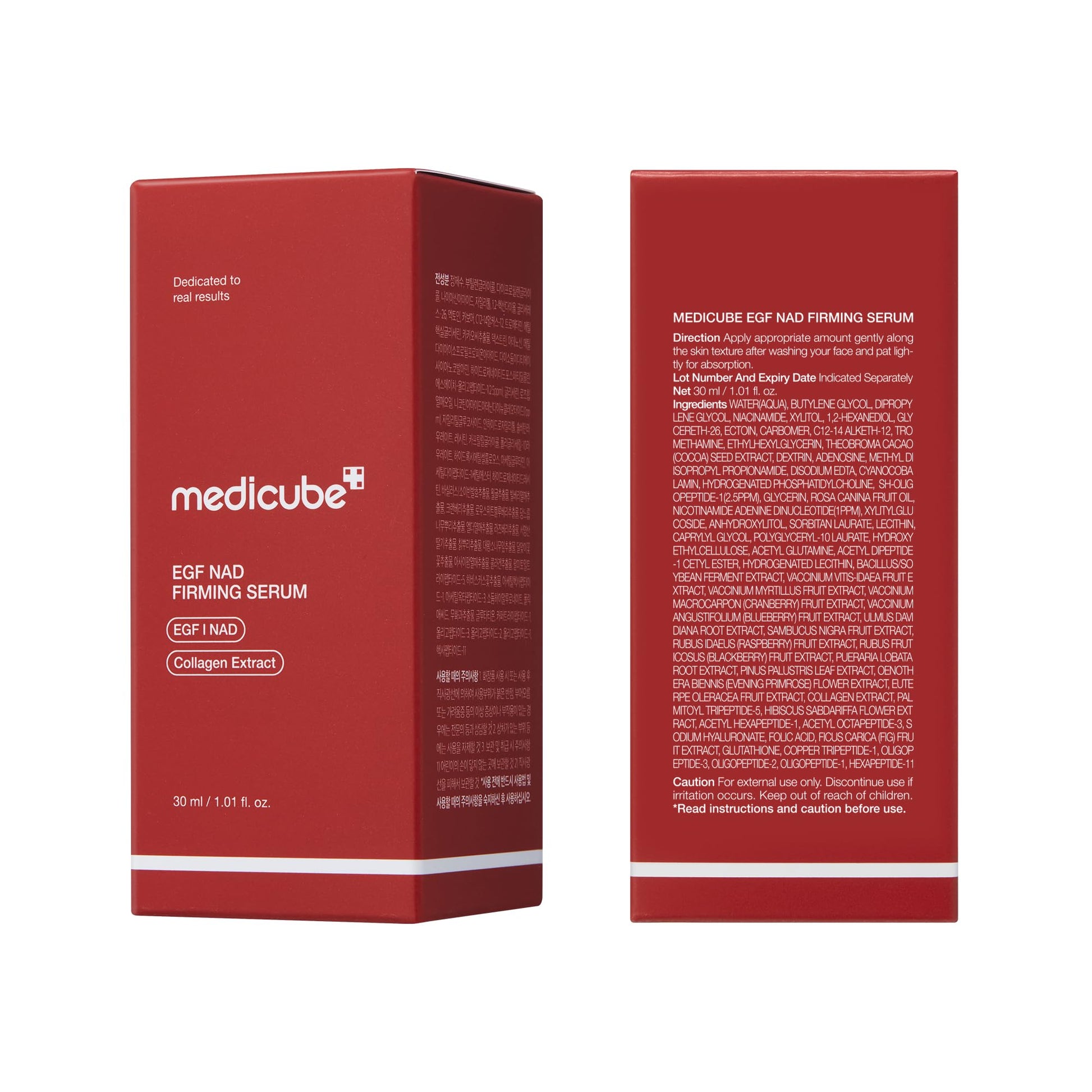 medicube NAD EGF Firming Serum for Face & Neck | Anti-Aging Serum with EGF Peptide, NAD+ & Collagen | Wrinkle Appearance - dailyvitalstore
